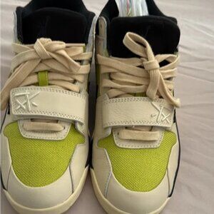 Jordan men Lime and Cream Sneakers